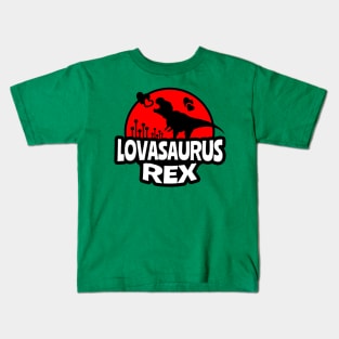 Lovasaurus Rex, Dinosaur, Cute Kid, Kid Valentines, Valentine's Day 2021, Dinosaurs Rex, Kid Dino Kids T-Shirt